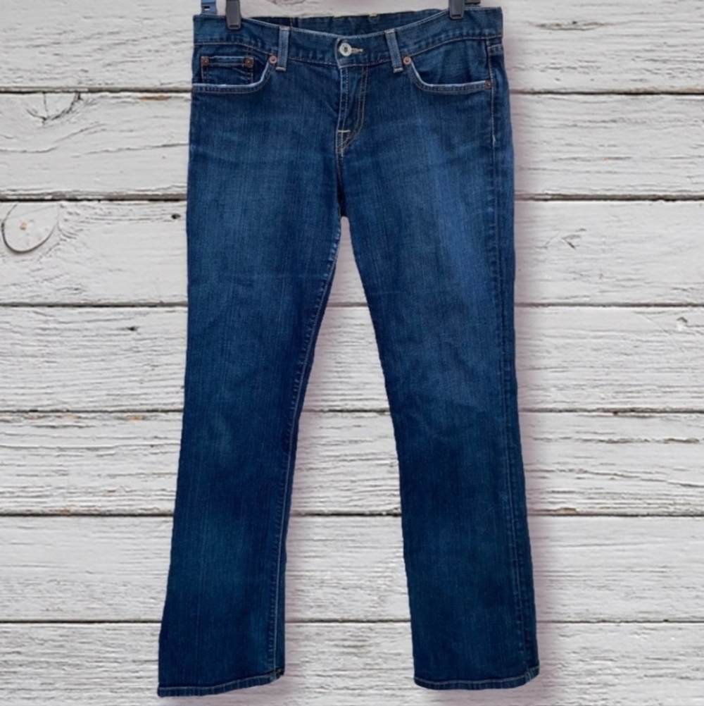 LUCKY BRAND Vintage Y2K Women’s Dungarees Low-Rise Straight Jeans Size 6 28 EUC